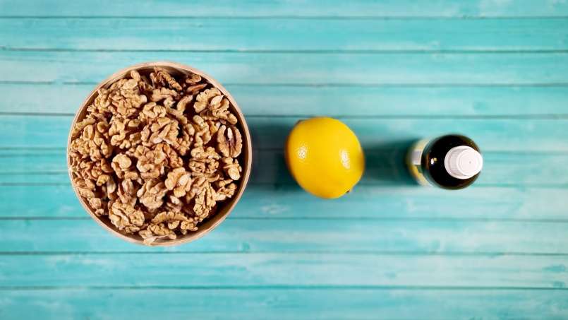 Medus su graikiniais riešutais, citrina ir propoliu imunitetui stiprinti, nuotrauka 3