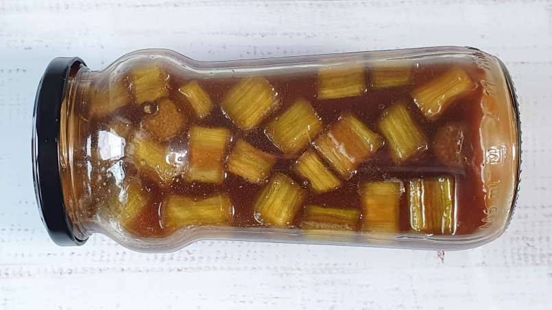 Rabarbarų maceratas su medumi ir imbieru, nuotrauka 9